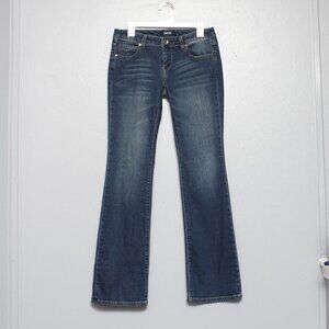 Crosby classic boot dark wash low mid rise jeans